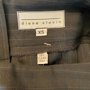 Diana Slavin XS wide leg pinstripe